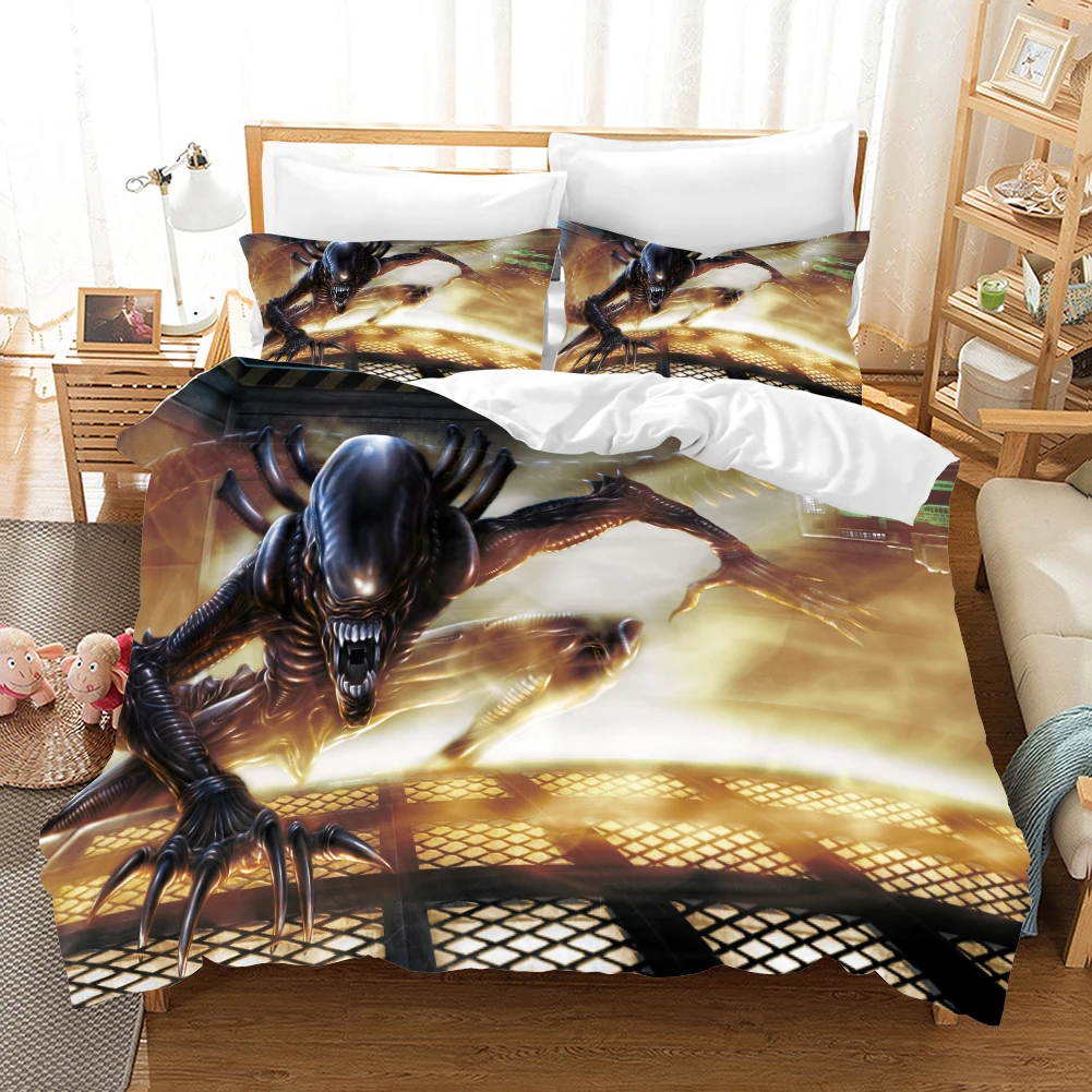 Alien Vs. Predator 3d Bedding Set Duvet Covers Pillowcases Alien Movie Series Comforter Bedding Sets Bedclothes Bed Linen Alien Vs. Predator 3d Bedding Set Duvet Covers Pillowcases Alien Movie Series Comforter Bedding Sets Bedclothes Bed Linen