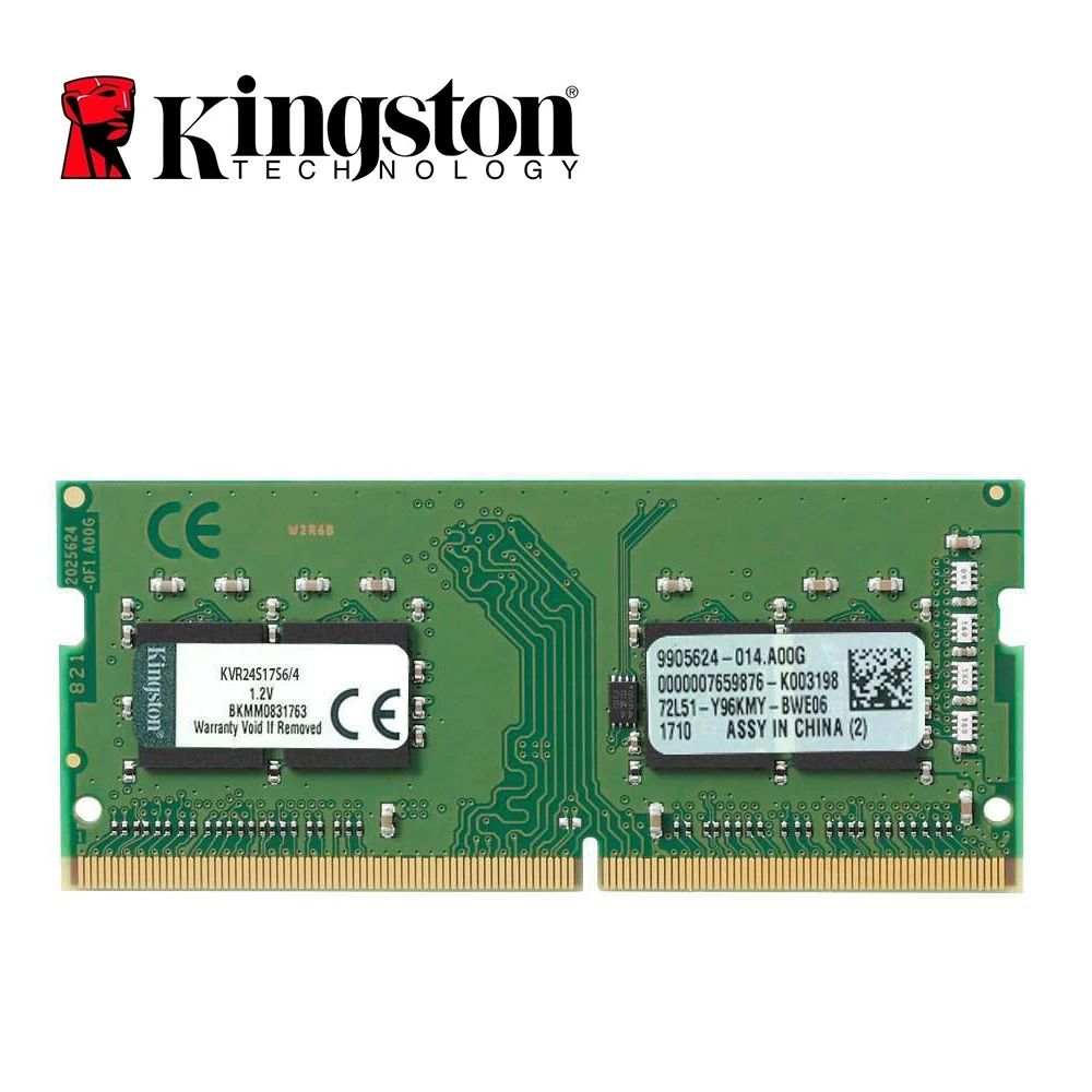 Оперативная память Kingston DDR4 4G 2400 МГц оперативная для ноутбука CL15 260Pin 4