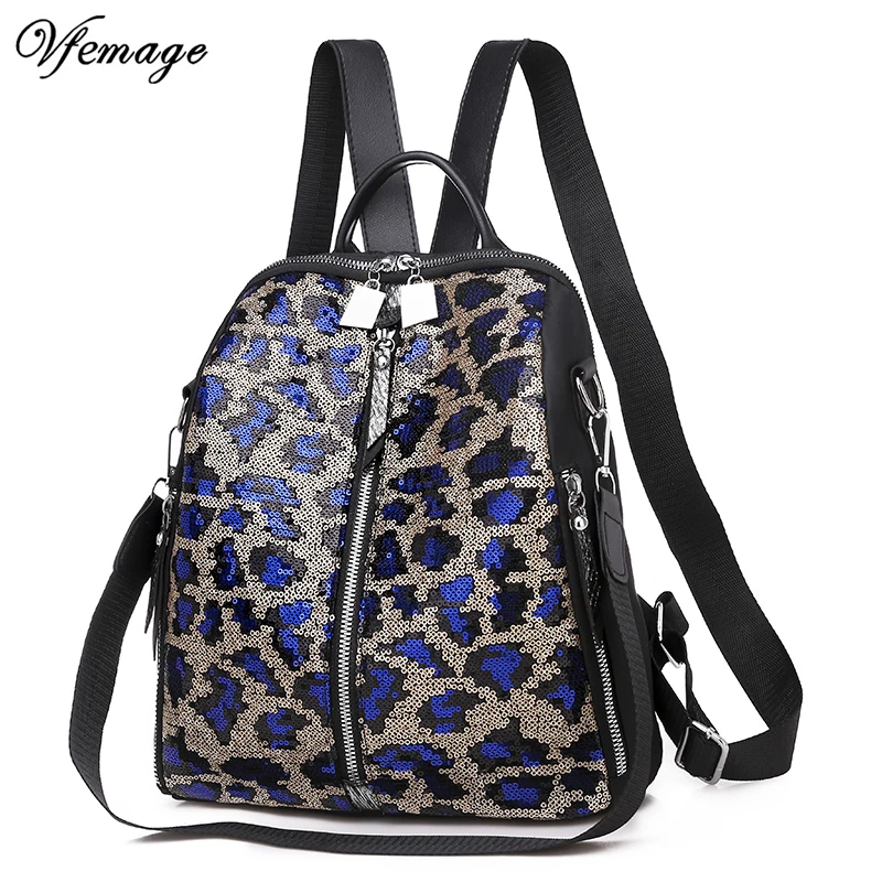 

Vfemage 2019 Oxford Bags Women Backpack Sequin Ladies Backpack Female School Bags for Teenager Grils Daypack Sac a Dos Mochila