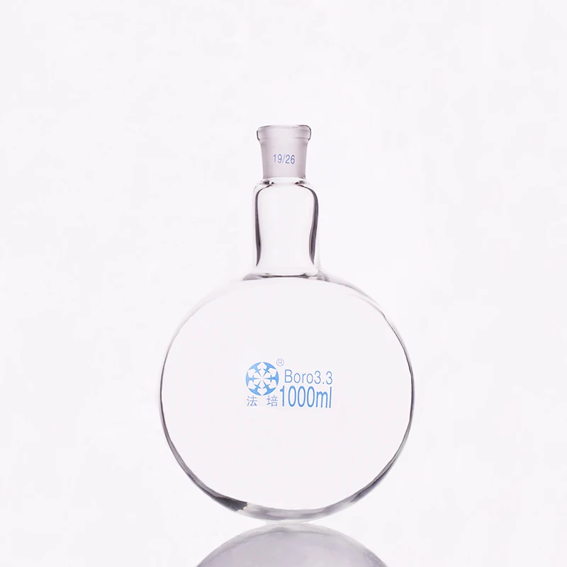 Single standard mouth round bottomed flask,Capacity 1000ml and joint 19