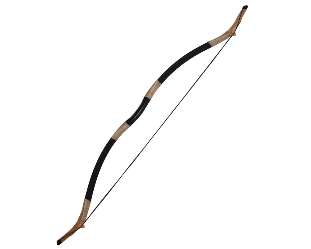 

Pure Handmade Traditional Recurve Bow 65lbs Resin Pigskin Leather Longbow Outdoor Hunting Shooting for Archery Lovers Profession
