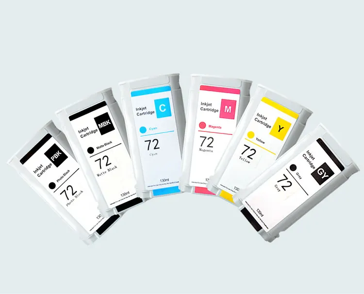 

SAYA HP 72 Compatible Ink Cartridge 130ML For HP DesignJet T610 T770 T790 T795 T1300 T1100 T2300 Printer (PBK C M Y GY MBK)