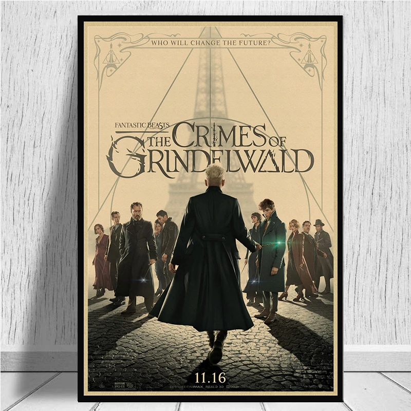 194C2 Fantastic Beasts The Crimes Of Grindelwald Art Silk Cloth Poster Deco