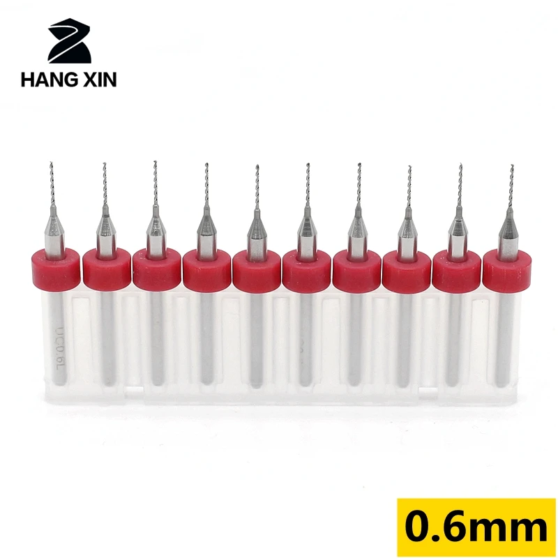 

0.6mm/0.65mm 10pcs/lot Carbide Micro Drill Bits CNC PCB Drill Bit Set CNC Router Wood Drilling Twist tools