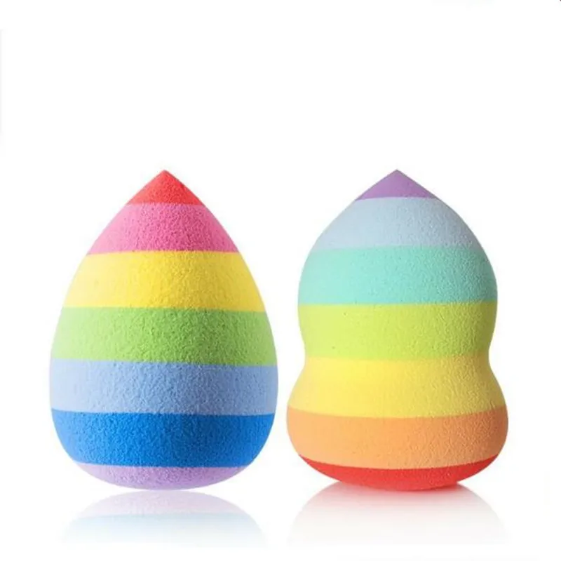 

1pc Makeup Foundation Rainbow Sponge Cosmetic Puff Flawless Powder Smooth Beauty Tools