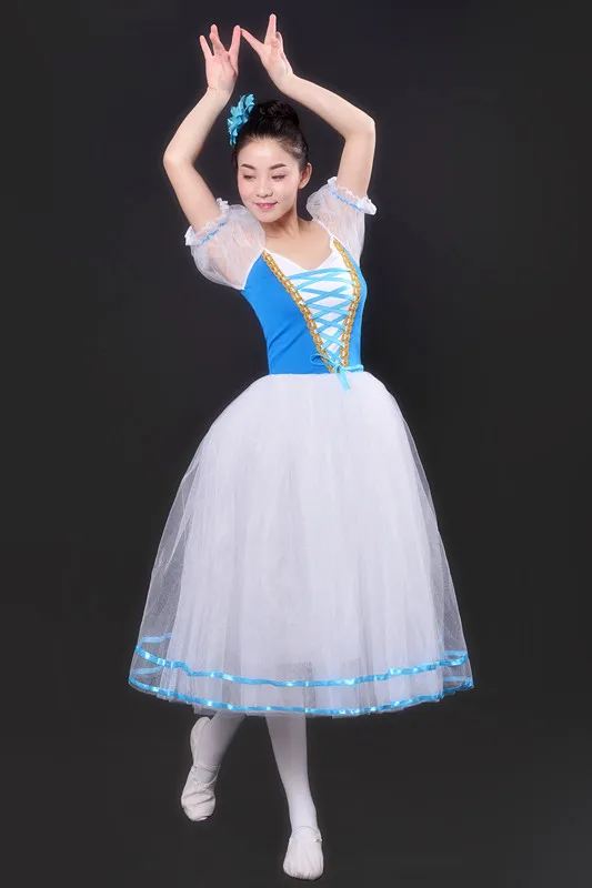 

Professional Ballet Leotards For Women Adult Romantic Ballet Tutu Rehearsal Long Tulle Practice Skirt Ballet Dress For Girl Kids