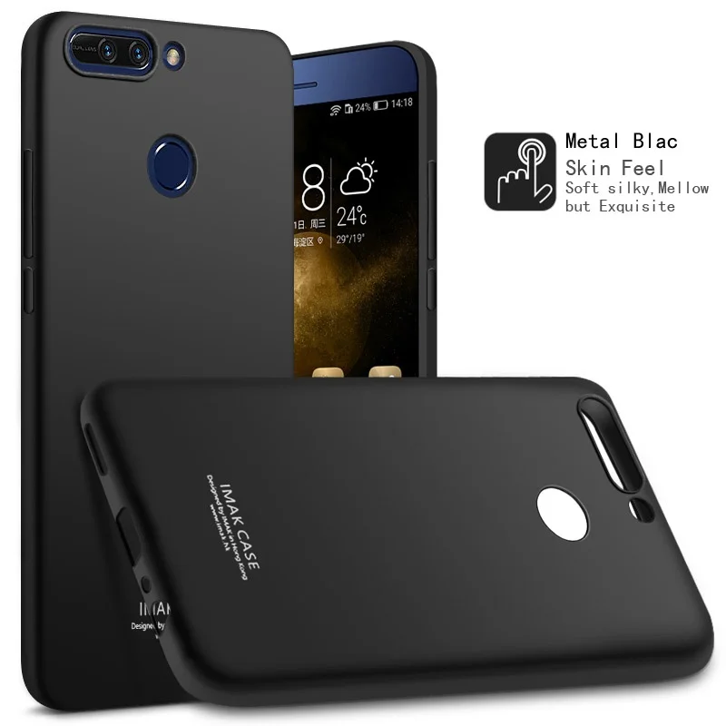 IMAK for Huawei Honor8 Pro TPU Cases with Anti-explosion Screen Film Honor 8 / V9 - Metal Black |