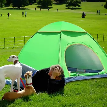 

Outdoor Fully Automatic Portable Tent Durable Waterproof Sun Protection Camping Tent with Gauze Mosquito Net