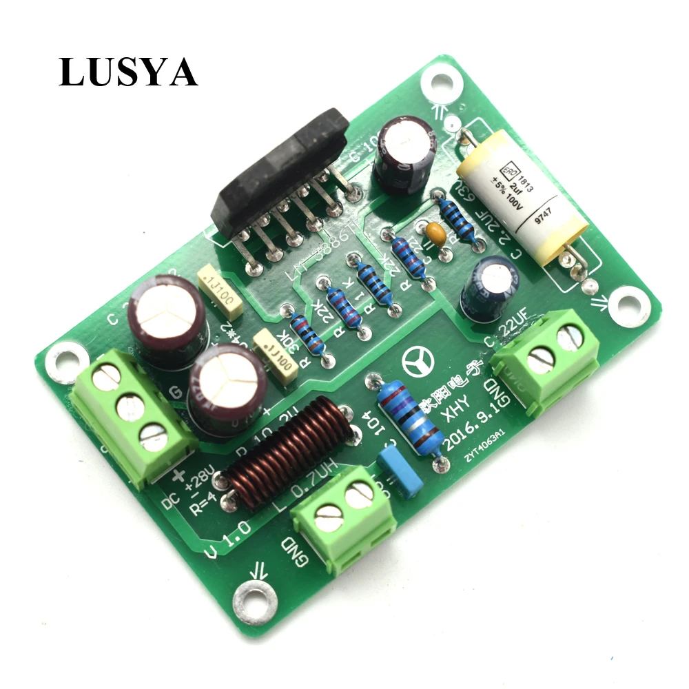 Lusya HiFi LM3886TF моно аудио усилитель мощности плата 68 Вт для 4 8 Ом динамик Собранный F5
