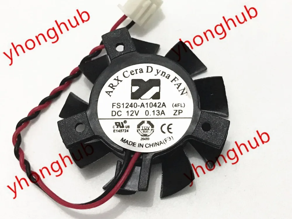 Emacro For ARX FS1240-A1042A 4FL DC 12V 0.13A 2-wire Cooler Cooler Fan