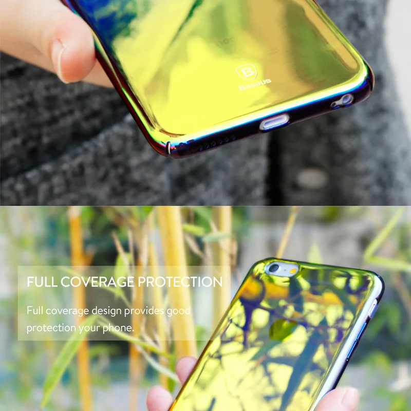 Baseus Luxury Glaze Cases For Apple iPhone 6s 6 Case 360 Full Protection Cover Case For iPhone 7 8 6 Plus Phone Cases (6)