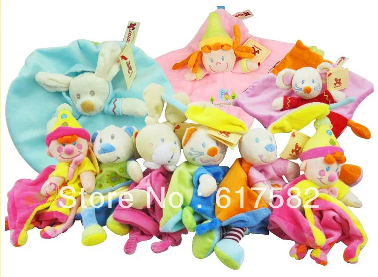 Gratis nicotoy knuffeldoek met rammelaar zachte pluche baby speelgoed knuffels P3|toy story figure textilecloth baby toys AliExpress