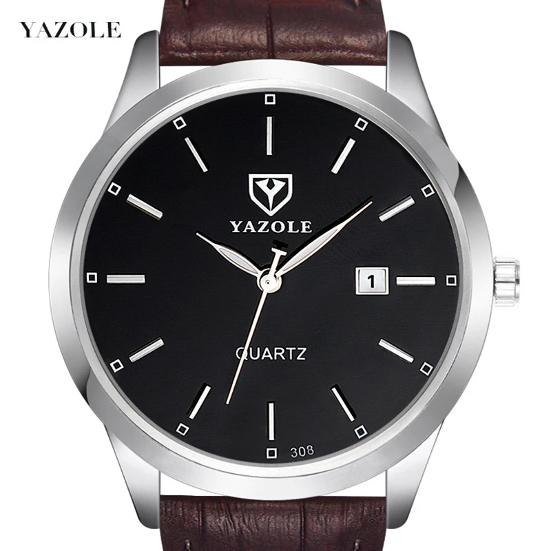 

YAZOLE Watch Men Top Brand Luxury Male Clock Calendar Fashion Waterproof Blue Quartz Watches Korean Men's Wristwatch Zegarek Dam