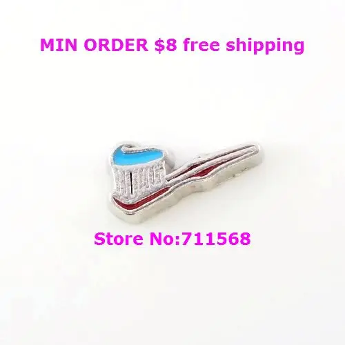 

Toothbrush Floating Charms Italian Charm Pendant For Living Floating Locket DIY Charms