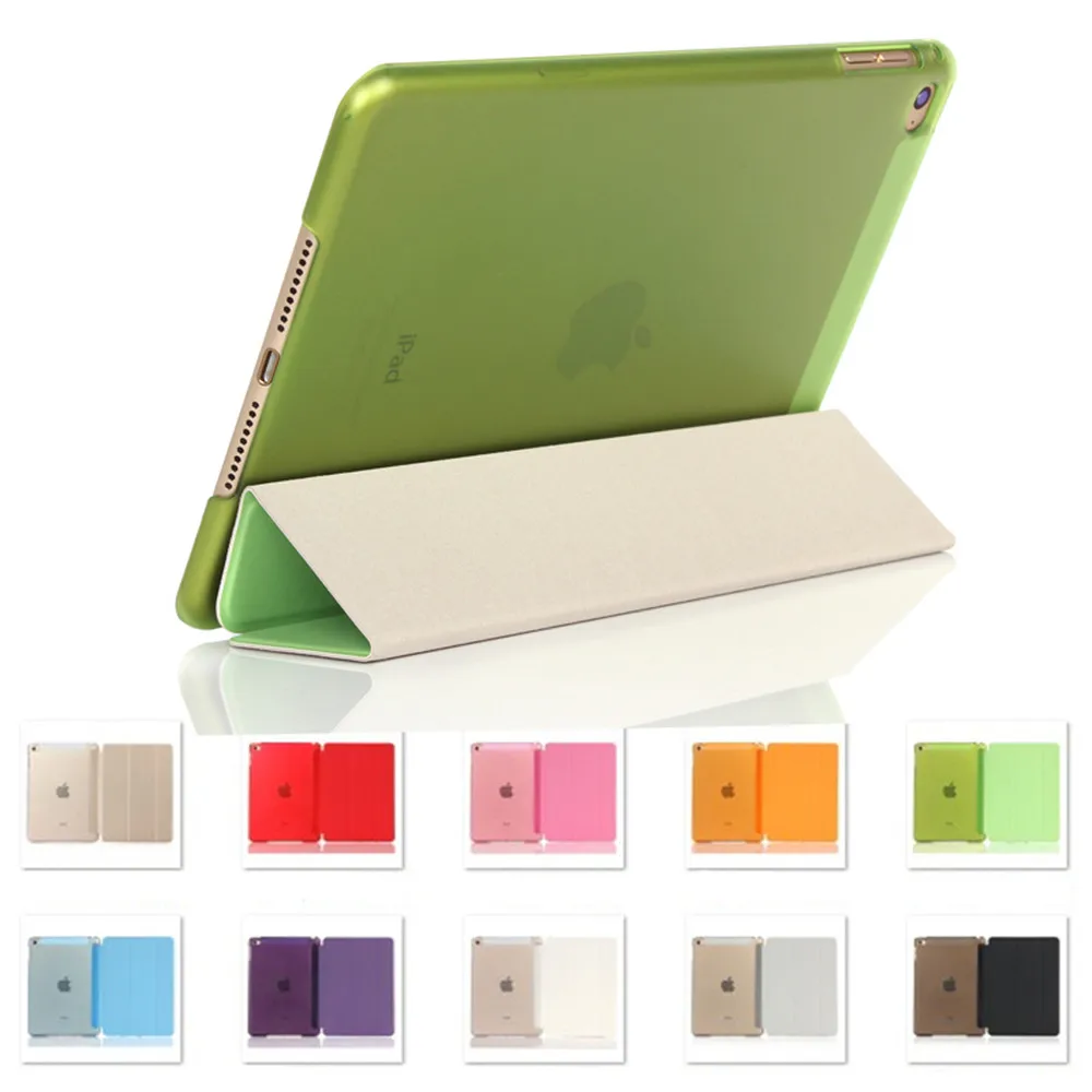 

Smart Case for iPad Mini 4 Flip Stand PU Leather Fundas Cover for iPad Mini 4 Trifold Tablet Case Protector Auto Sleep / Wake up