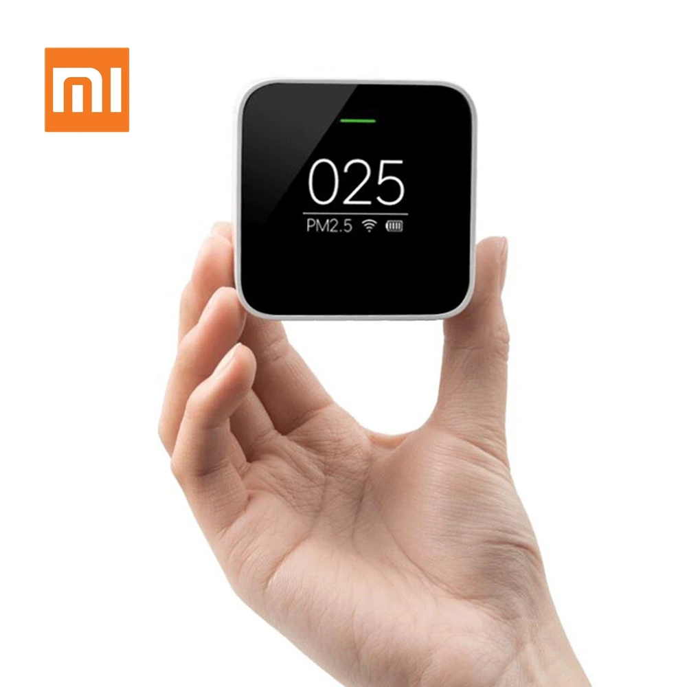 

Original Xiaomi Smart PM2.5 Air Detector Mini Portable OLED screen 2.4GHZ Use Wifi With Air Purifier Air Quality Monitoring