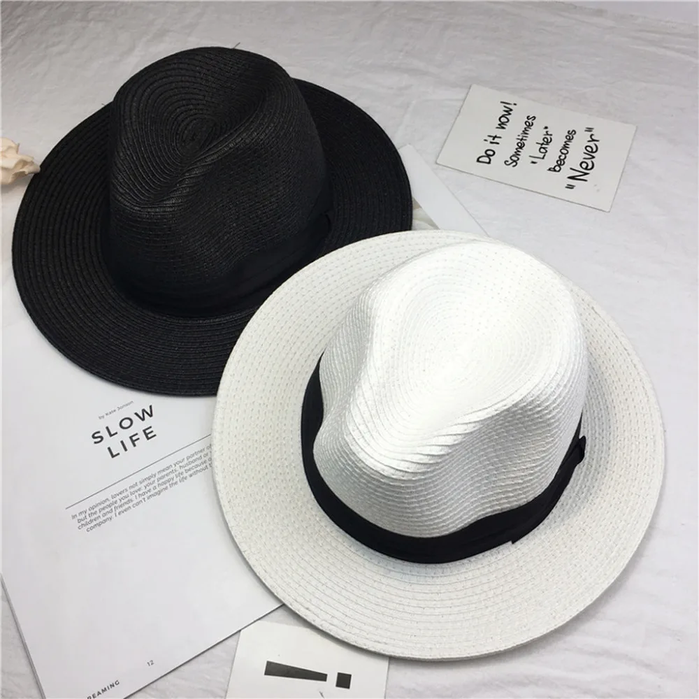 2019 Woman sunscreen princess large flowerpot beach hat summer wide-brimmed straw curling beach hat summer beach hat girl 40J5 (11)