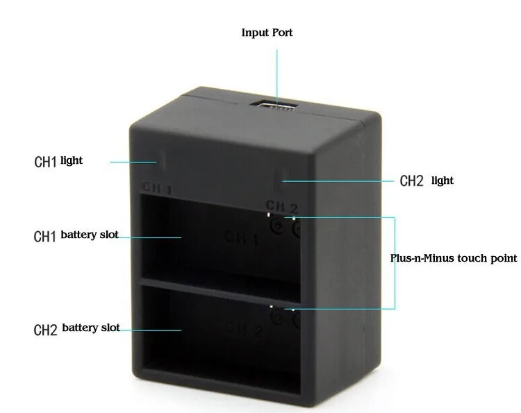 LBKAFA для Gopro зарядное устройство AHDBT-301 302 Dual 2 батарея USB зарядное устройство для Gopro Go Pro Hero 3 Hero3 аксессуары