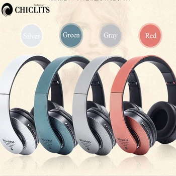 

Stereo Earphones Bluetooth Headphone HiFi FM Radio 3.5mm AUX Cordless Headset with Mic for Xiaomi Iphone Sumsamg Mobile Phone