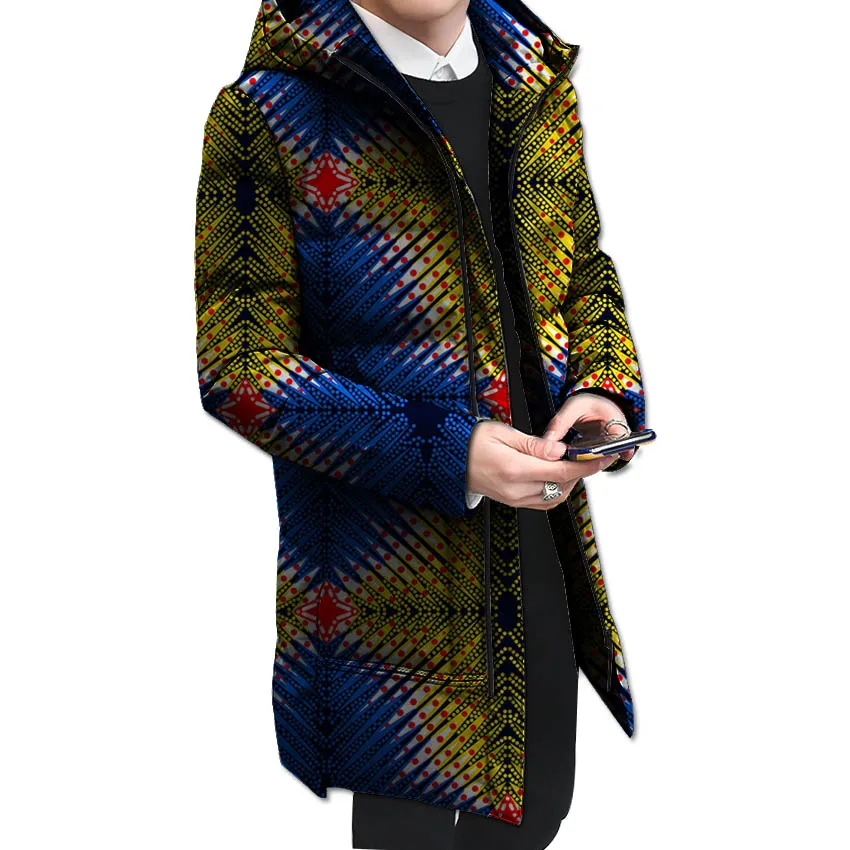 

Fshion African Print Men Winter Jacket Brand Casual Mans Jackets And Coats Dashiki Thick Warm Jacket Men Parka Outerwear Coat