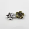 Julie Wang 20PCS Flower Beads Cap Antique Bronze Silver Color Alloy Finding 13*13*2MM Handmade Findings Jewelry Accessory ► Photo 3/6