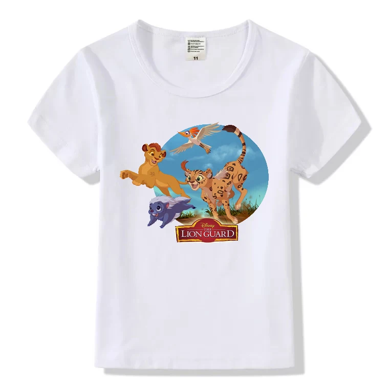 

2019 movie lion cartoon lion print t-shirt children clothes summer funny cartoon children t-shirt boys and girlsHHY507