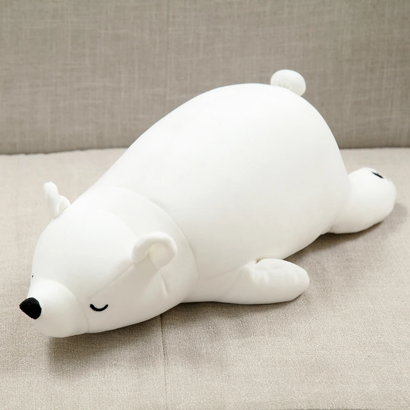 white polar bear stuffed animal