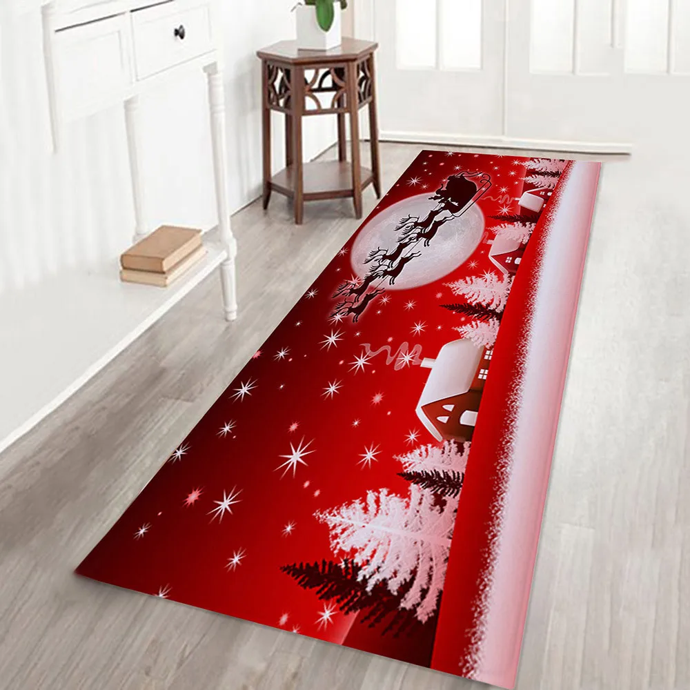 Floor Mat Christmas Decorations For Home Red Welcome Mat Kitchen