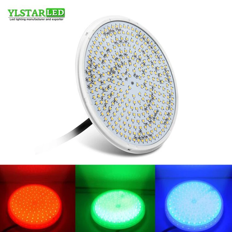

YLSTAR Underwater Lights PAR56 LED Swimming Pool Light Resin Filled Piscina Wall Mounted FocoPool Lamp 12V IP68 20W 30W Pond