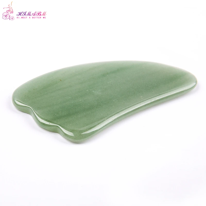 HIMABM Green Aventurine Gua Sha Guasha Board plates Face Massage Beauty Chinese Natural Jade Health Care Massage Scrape Tools HIMABM Green Aventurine Gua Sha Guasha Board plates Face Massage Beauty Chinese Natural Jade Health Care Massage Scrape Tools