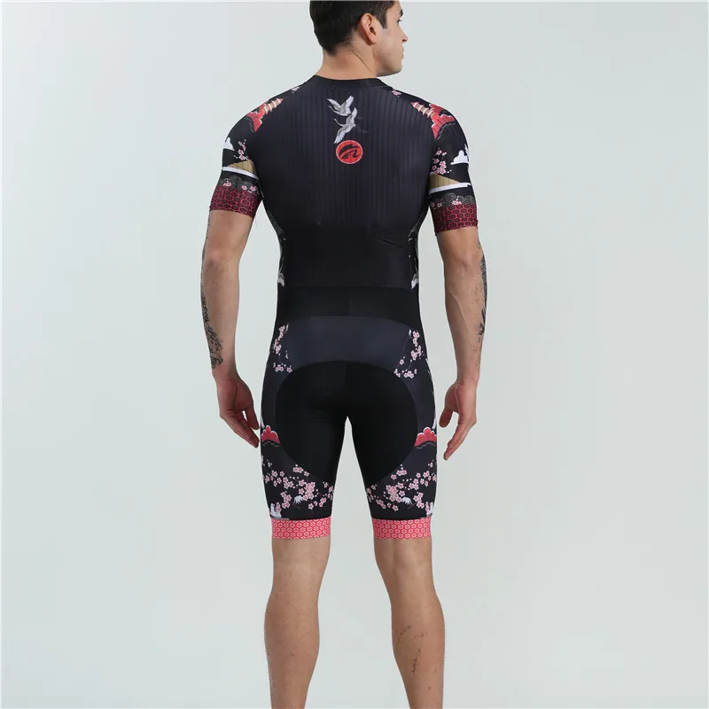 Summer sexy cycling skinsuits BOESTALK men short sleeve classic tights ropa ciclismo hombre triathlon suit bike sports set