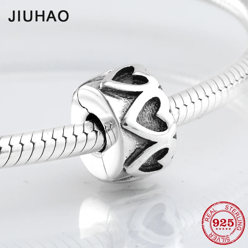 

New 925 Sterling Silver charming round hollow clips Lock beads Fit Original Pandora Charm Bracelet Jewelry making