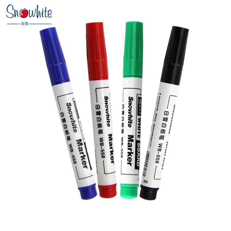 

2PCS/LOT Snow wb-558 whiteboard pen 48 dry red blue black green 4