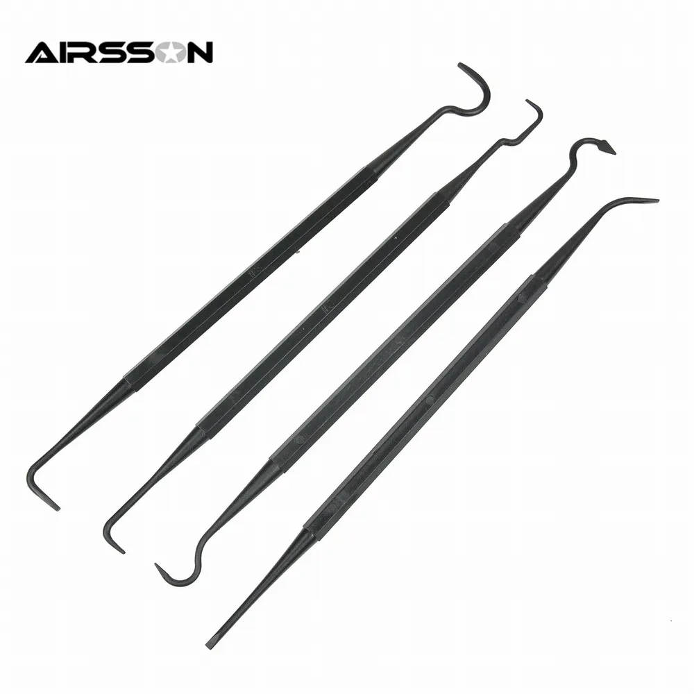 

New Airsoftsports 4Pcs/Set Double Ended Nylon Pick Set Gun Cleaning Tools Outdoor Hunting Portable Rifle Tube Cleaner Brush Hook