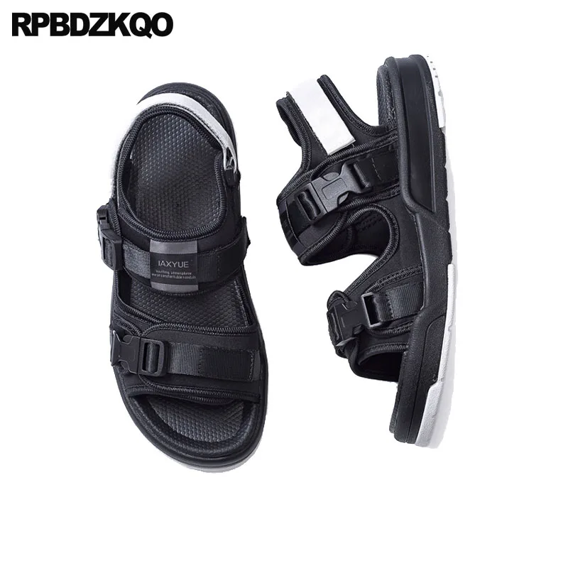 

Outdoor Large Size Famous Brand Sport 45 Shoes Big Strap Mens Sandals 2018 Summer Fashion Sneakers Casual Open Toe Black Beach
