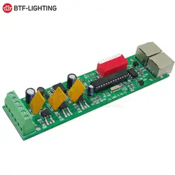 Оптовая продажа DMX512 контроллер 3CH/4CH/6CH/8CH/9CH/12CH/27CH RJ45, DMX контроллер для Светодиодные ленты свет