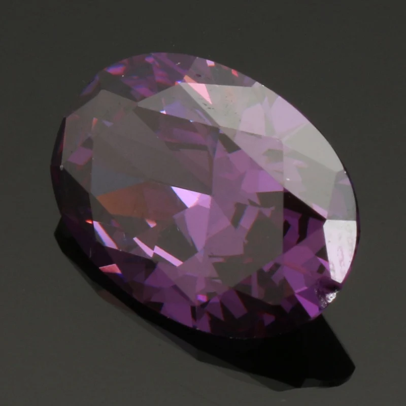KiWarm 10.06CT фиолетовый искусственный циркон драгоценные камни овальной граненой