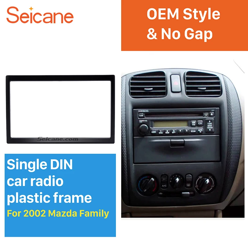 

Seicane 2Din 173*98 mm fitting Dashboard Installation Trim Kit Car auto stereo Fascia for Mazda Family surround DVD player panel