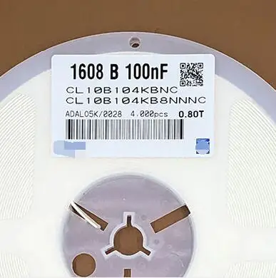 

0603 chip capacitor 0.1UF 100nF 104K 10% 50V CL10B104KB8NNNC New and Original Fuse 0603 100NF
