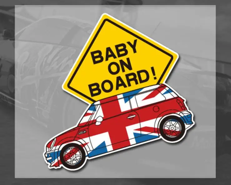 

Aliauto baby on board car-styling car sticker and decals accessories for mini cooper Countryman R50 R52 R53 R58 R56