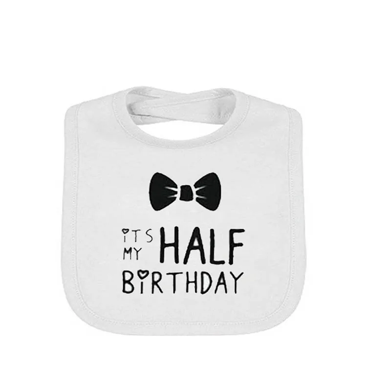 YSCULBUTOL 2 шт./лот двойной детский слюнявчик it's my half birthday больше дизайн унисекс