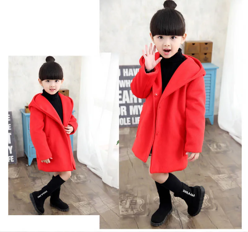Girls coats trench jacket kids winderbreaker spring outerwear (12)