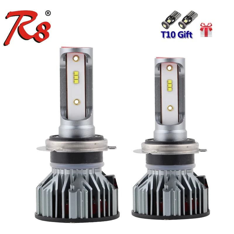 

R8 Premium Quality Z7 Automobile 50W 6000LM 6500K H7 H8 H11 9005 9006 LED Headlight Kit Bulbs CANBUS Easy Installation