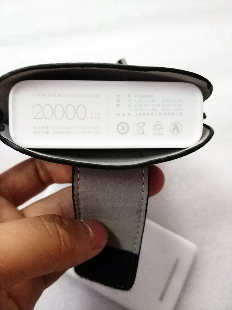 Кожаный чехол с пряжкой, идеально подходящий чехол для 20000 мАч, Xiaomi Mi внешний аккумулятор, 2C чехол, портативный аккумулятор, внешний аккумулятор, сумка для телефона