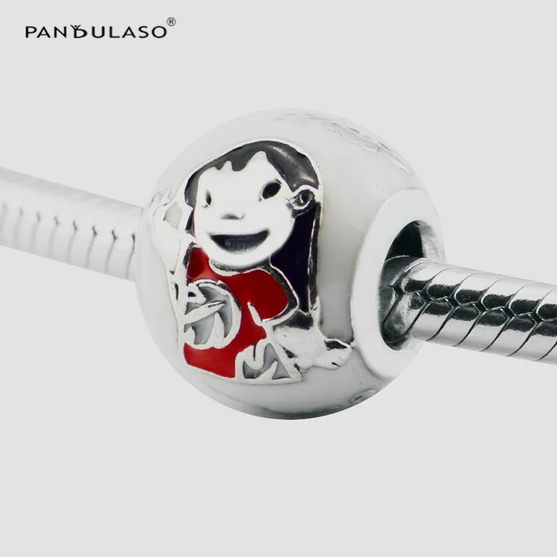 

925 Sterling Silver Jewelry Mulan Pattern Charms Bead Fit Silver Charm Bracelet for Women DIY Jewelry Winter Collection FL639