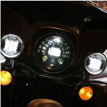 Marlaa 7″ Motorcycle Projector Daymaker Headlight with one pair 4.5″ LED fog passing Light For Harley