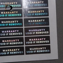 Гарантия, если удалены голограммные наклейки 10*30 мм, антифальшивые наклейки для одноразового использования, только 2000 шт./партия