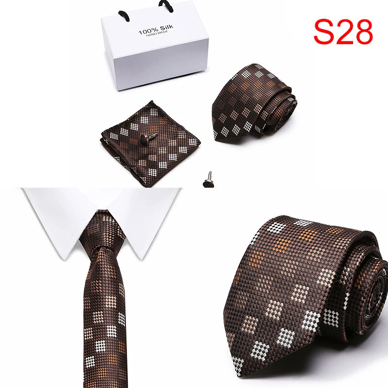 Упаковка подарочная коробка мужские брендовые Роскошные Галстук Свадебный квадратный Карманный мужской галстук-бабочка шелковый галстук