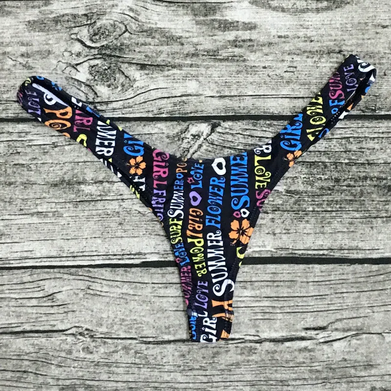 Wholesale Sexy Women Bikini Brazilian Cheeky Bottom Thong V Swimwear Swimsuit Panties Briefs  Bikini Panties cheeky Swim Trunks high leg bikini set