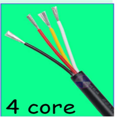 10 м ПВХ куртка кабель UL2464 2C/3C/4C/5C 24AWG многожильный луженый медный провод аудио кабель сигнальный провод кабель питания - Цвет: 24AWG 4core